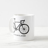 Fahrrad-Portland-Tasse - Single-Geschwindigkeit Kaffeetasse (Vorderseite Links)