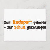 Fahrrad Postkarte (Vorderseite)