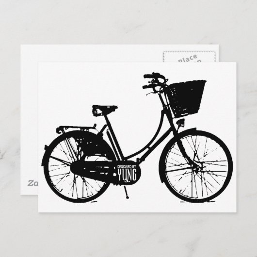 Fahrrad Postkarte (Vorne/Hinten)