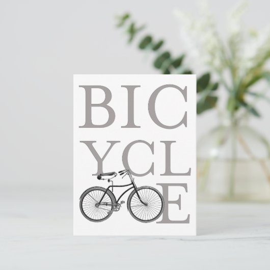 Fahrrad Postkarte (Stehend Vorderseite)