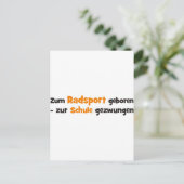 Fahrrad Postkarte (Stehend Vorderseite)