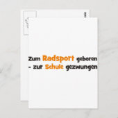 Fahrrad Postkarte (Vorne/Hinten)