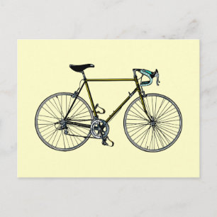 Fahrrad-Postkarte Postkarte
