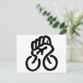 Fahrrad Power! Postkarte (Stehend Vorderseite)