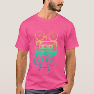 Fahrrad Räder Fahrradmusik Lover Bmx Kassette Fahr T-Shirt