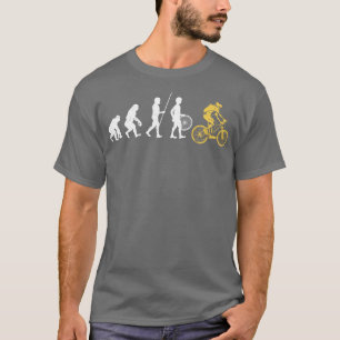 Fahrrad Radfahren Evolution Biker Radfahrer T-Shirt