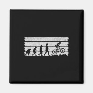 Fahrrad Radfahren Evolution Mountainbiken Radfahre Magnet