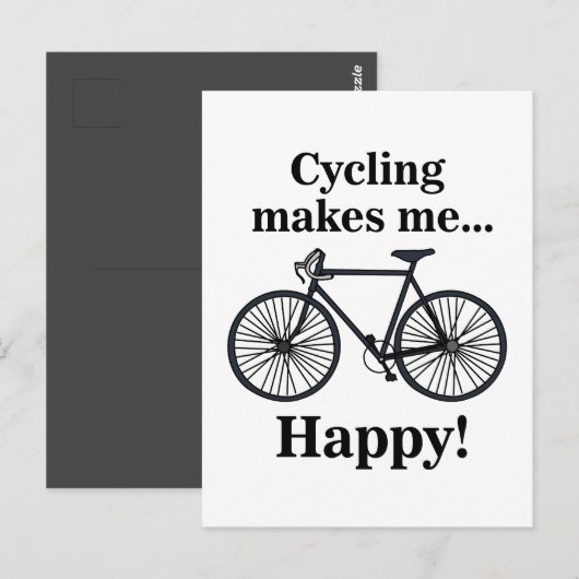 Fahrrad Radfahren Radeln Radfahrer Postkarte (Vorne/Hinten)