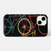 Fahrrad - Radmuster iPhone Hülle (Rückseite (Horizontal))