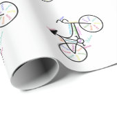 Fahrrad, Radsport, Motivierend Worte Geschenkpapier (Rolleneckpunkt)