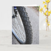 Fahrrad-Reifen-Karte Karte (Gelbe Blume)