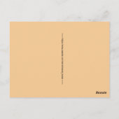 Fahrrad Reiseplakat Postkarte (Rückseite)