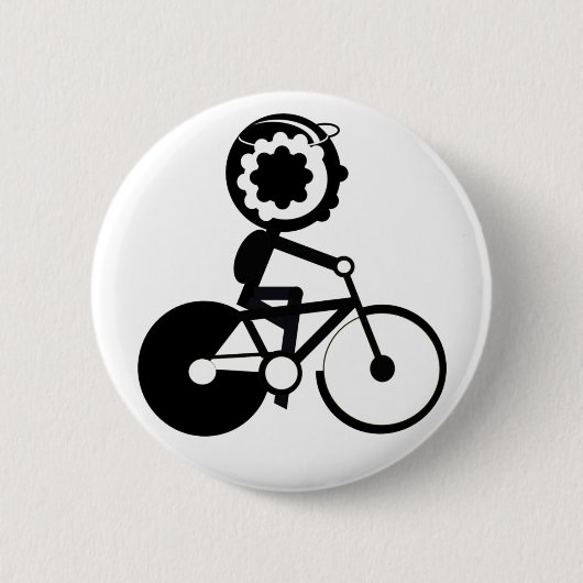 Fahrrad-Reiter-Knopf Button (Vorderseite)