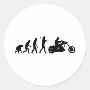 Fahrrad-Reiter Runder Aufkleber