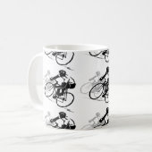 Fahrrad-Reitkaffee-Tasse Kaffeetasse (Vorderseite Links)
