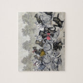 Fahrrad-Reitkatzen Puzzle (Vertikal)