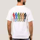 Fahrrad-Rennen-T-Shirt T-Shirt (Rückseite)