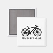 Fahrrad Rennrad Fahrrad Lustiger Radfahrer Magnet (Vorderseite/Rückseite)