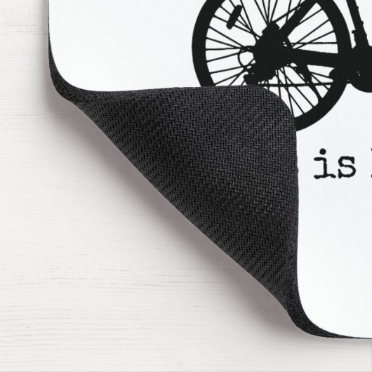 Fahrrad Rennrad Fahrrad Lustiger Radfahrer  Mousepad (Ecke)