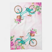 Fahrrad & Rosen Geschirrtuch (Vertikal)