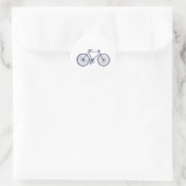 Fahrrad Runder Aufkleber (Tasche)