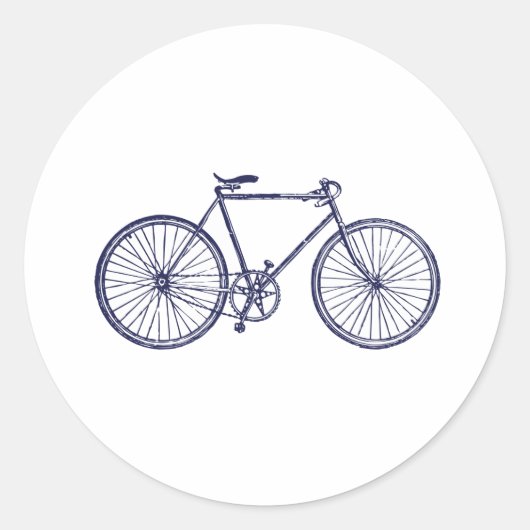 Fahrrad Runder Aufkleber (Vorderseite)