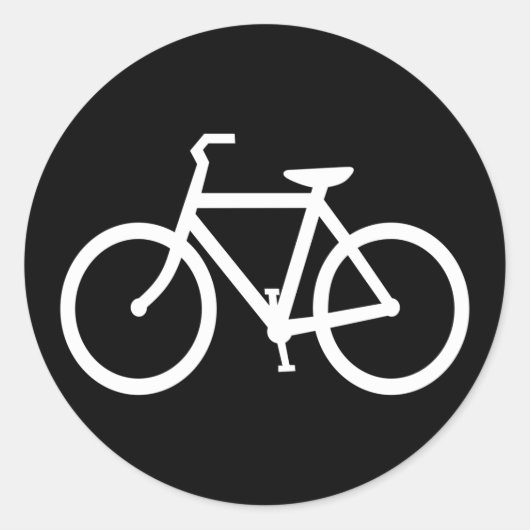 Fahrrad Runder Aufkleber (Vorderseite)