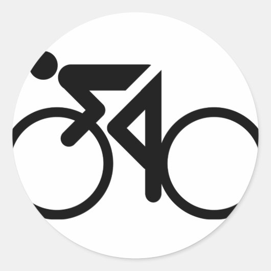Fahrrad Runder Aufkleber (Vorderseite)