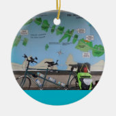 Fahrrad Santanas Tantem Keramikornament (Vorne)