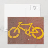 Fahrrad-Schablone Postkarte (Vorne/Hinten)