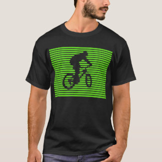 Fahrrad-Shirt - grüne Linien T-Shirt