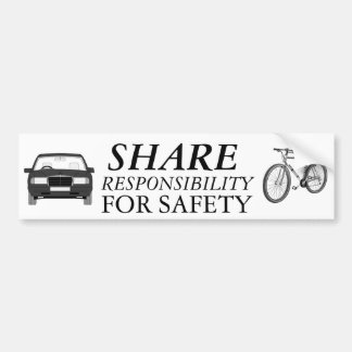 Fahrrad-Sicherheit zusammen Autoaufkleber