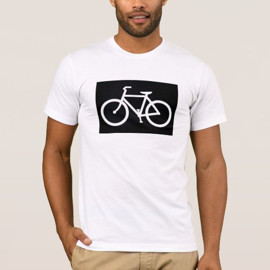 Fahrrad-Silhouette-T - Shirt (Vorderseite)