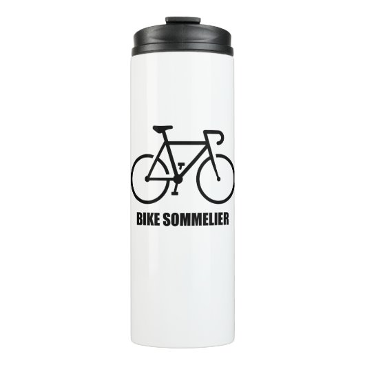 Fahrrad-Sommelier Thermosbecher (Vorderseite)