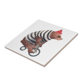 Fahrrad-Spaß-Bär Fliese (Seite)