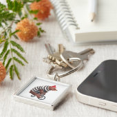 Fahrrad-Spaß-Bär Schlüsselanhänger (Seite)