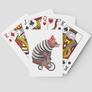 Fahrrad-Spaß-Bär Spielkarten