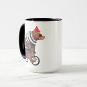 Fahrrad-Spaß-Bär Tasse (Vorderseite Links)