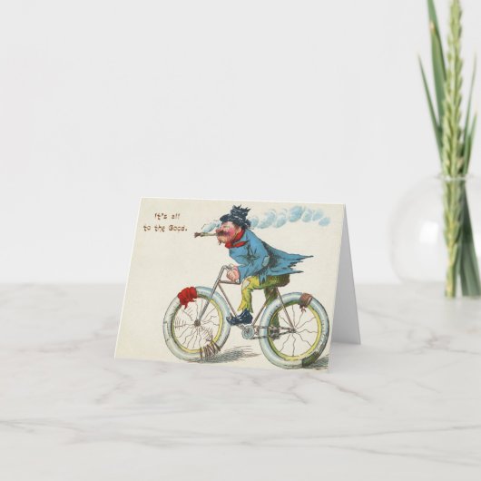 Fahrrad-Spaß Das ist alles zum Guten Karte (Vorderseite)
