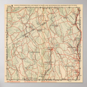 Fahrrad-Straßen in New York und in Connecticut 5 Poster