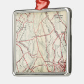 Fahrrad-Straßen in New York und in Connecticut 6 Silbernes Ornament (Links)