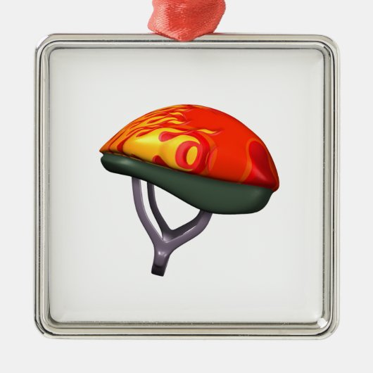 Fahrrad-Sturzhelm Ornament Aus Metall (Vorne)