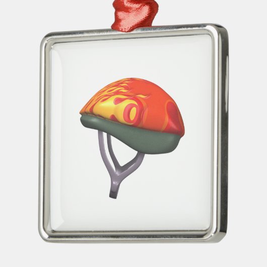 Fahrrad-Sturzhelm Ornament Aus Metall (Links)