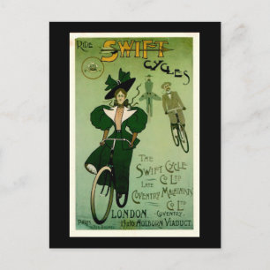 Fahrrad-SWIFT-Fahrräder Vintages Fahrradposter Postkarte