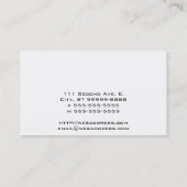 Fahrrad-Symbol Visitenkarte (Rückseite)