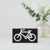 Fahrrad-Symbol Visitenkarte (Stehend Vorderseite)