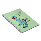 Fahrrad T-Rex Roar Notizblock (Rechte Seite)