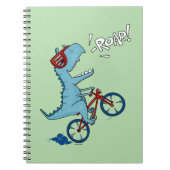 Fahrrad T-Rex Roar Notizblock (Vorderseite)