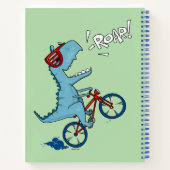 Fahrrad T-Rex Roar Notizblock (Rückseite)