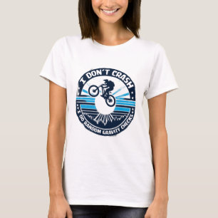 Fahrrad T-Shirt Ich stürze nicht ab Ich mache zufä